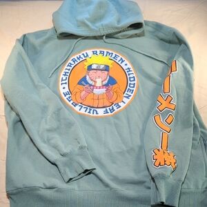 Light GreenLightweight Hoodie with Graphic Accents....